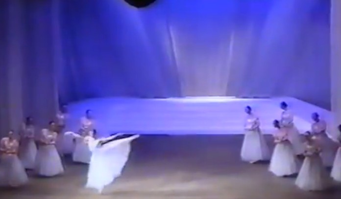 Nadya performing professionally on stage